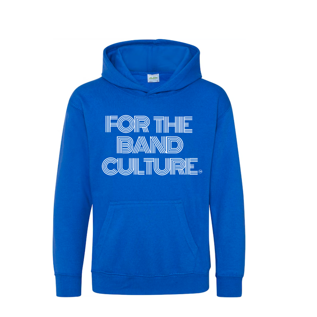For The Band Culture ™ Hoodie Blue & White